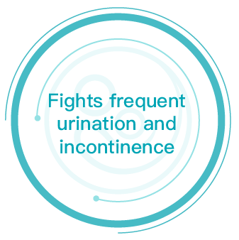 Fights frequent urination and incontinence