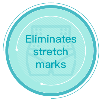 Eliminates stretch marks